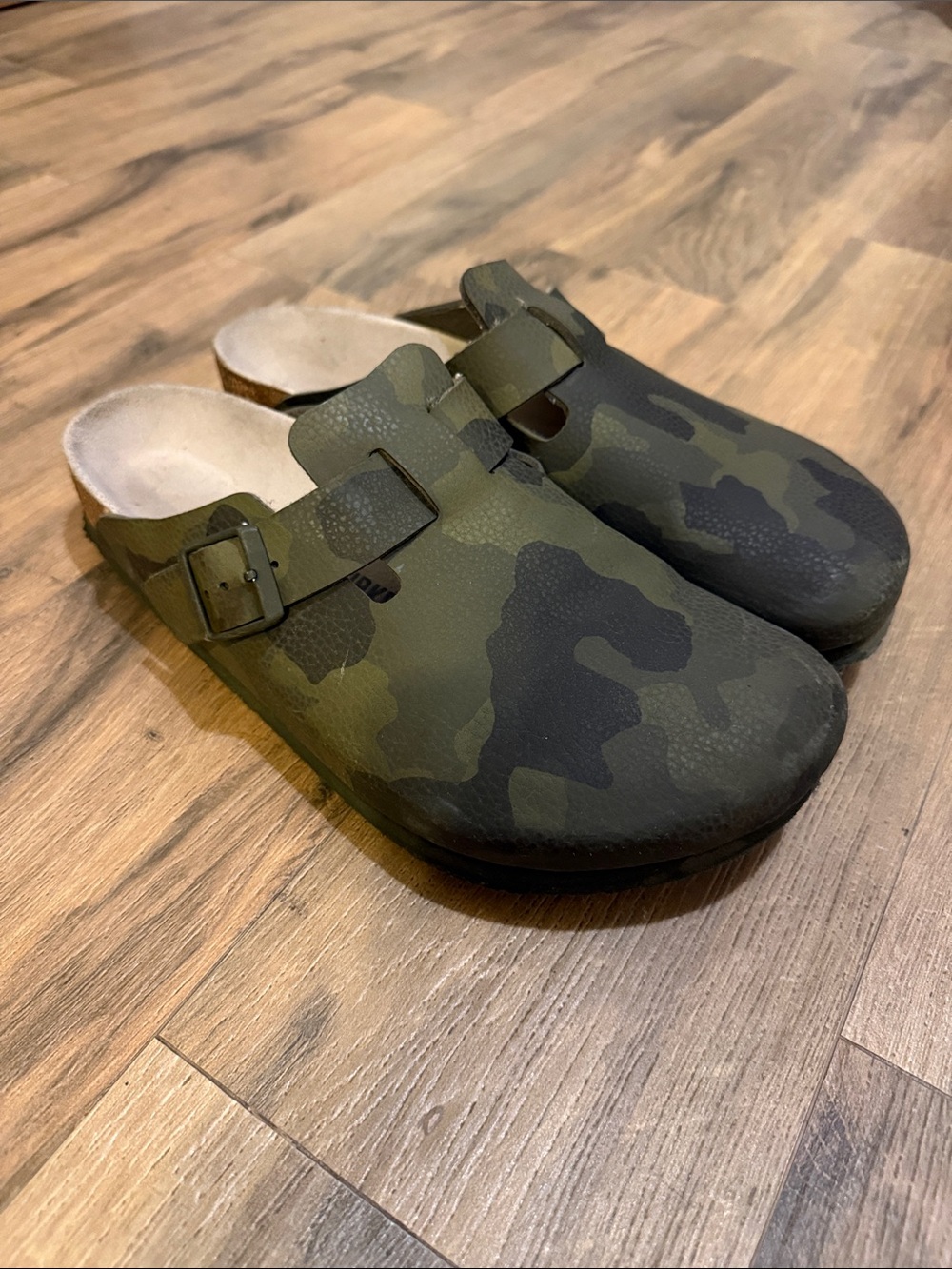 Birkenstock Boston Mule in Desert Soil Camo Mens 43 10.5 Rare